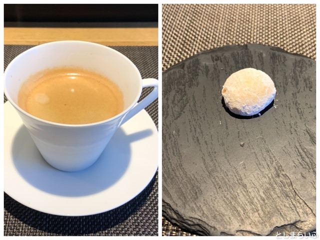 シュヴァル・ドゥ・ヒョータン コーヒーとお茶菓子