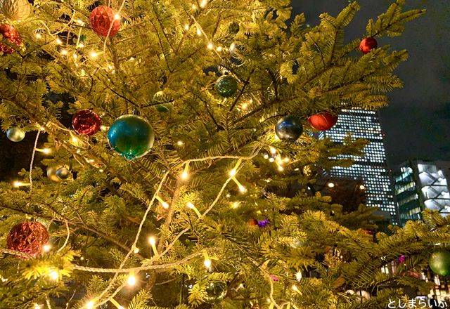 南池袋公園 クリスマスツリーのアップ