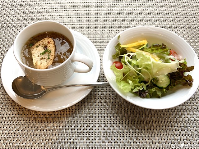 鴨台食堂 スープとサラダ